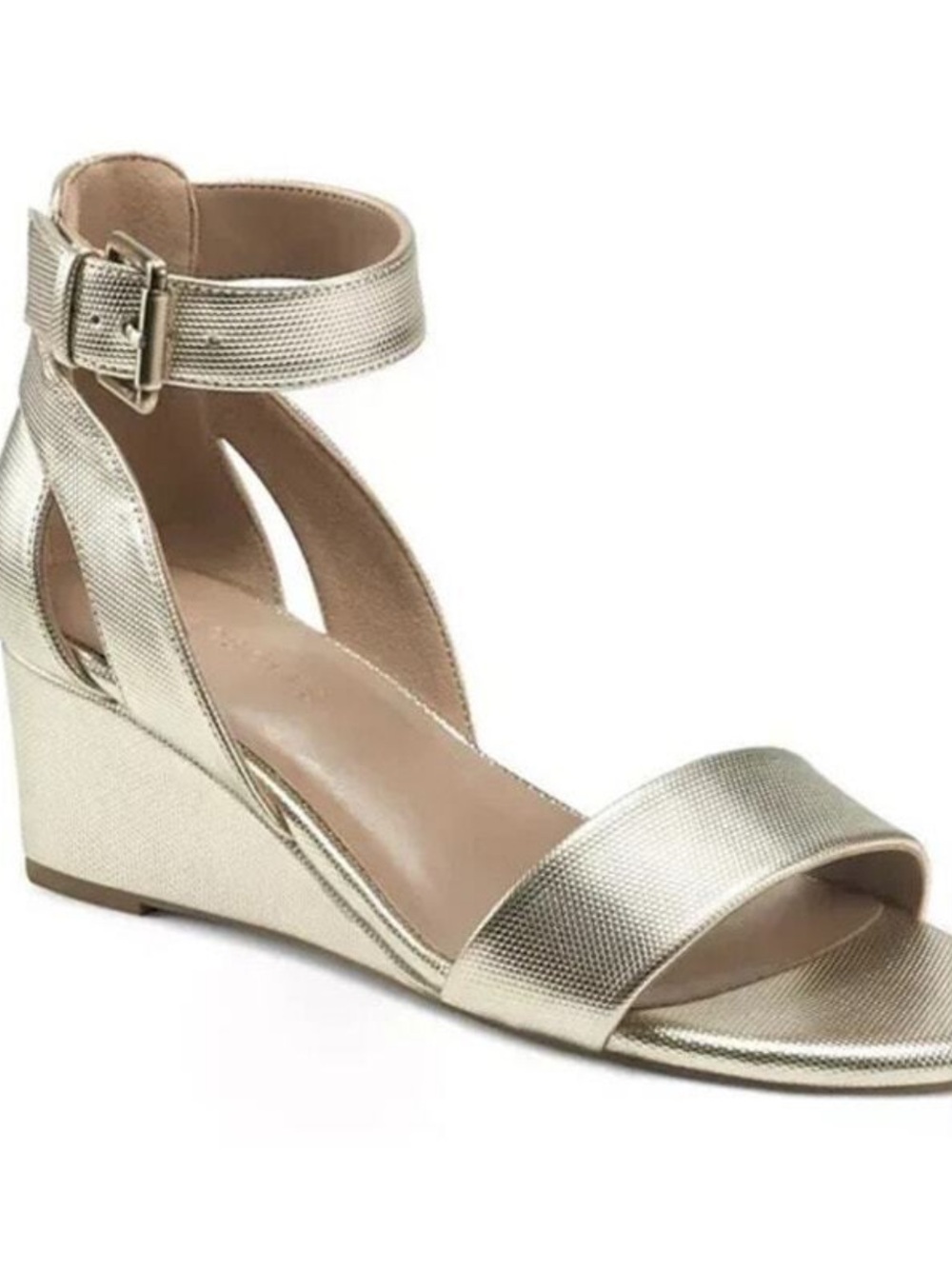 Aerosoles Willowbrook Wedge Gold Size 10